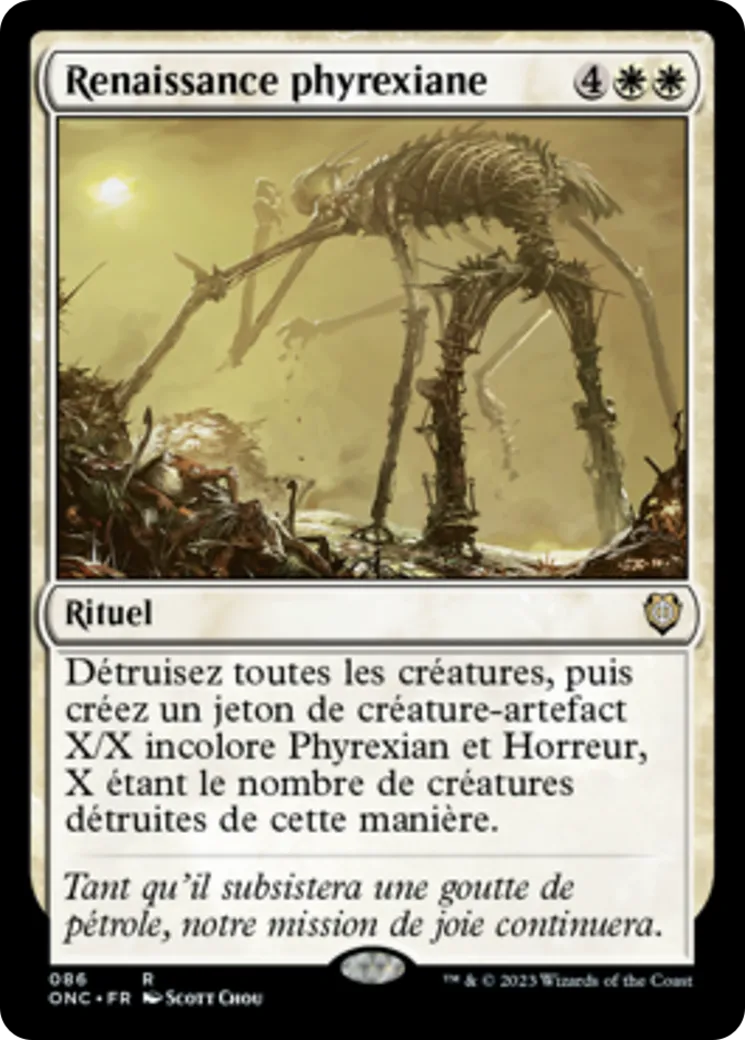 Renaissance phyrexiane — Phyrexia: All Will Be One Commander — Magic: The Gathering