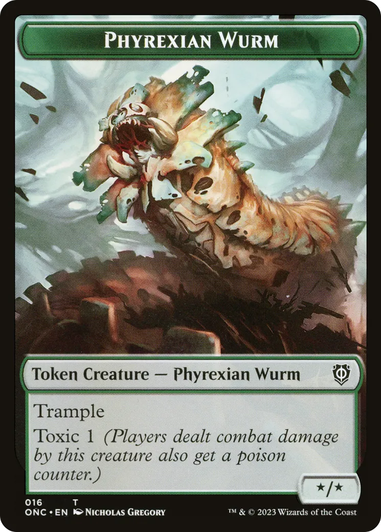 Phyrexian Wurm — Phyrexia: All Will Be One Commander — Magic: The Gathering
