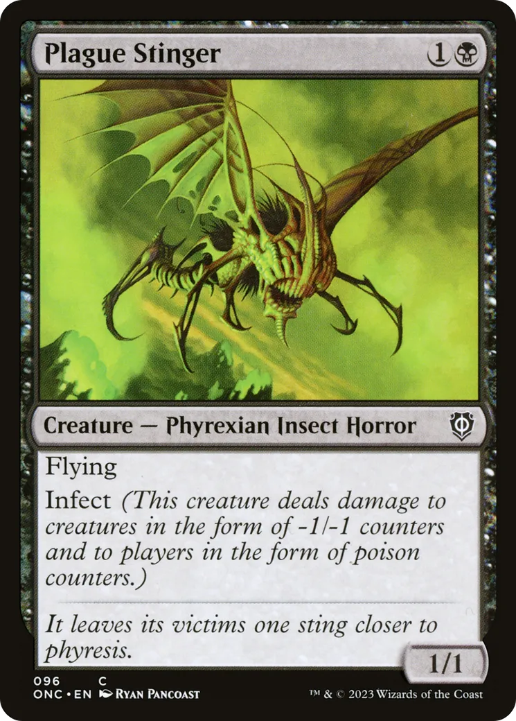 Plague Stinger — Phyrexia: All Will Be One Commander — Magic: The Gathering