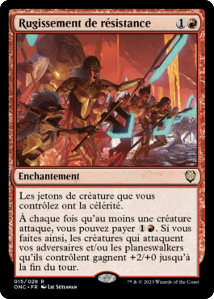 Rugissement de résistance — Phyrexia: All Will Be One Commander — Magic: The Gathering