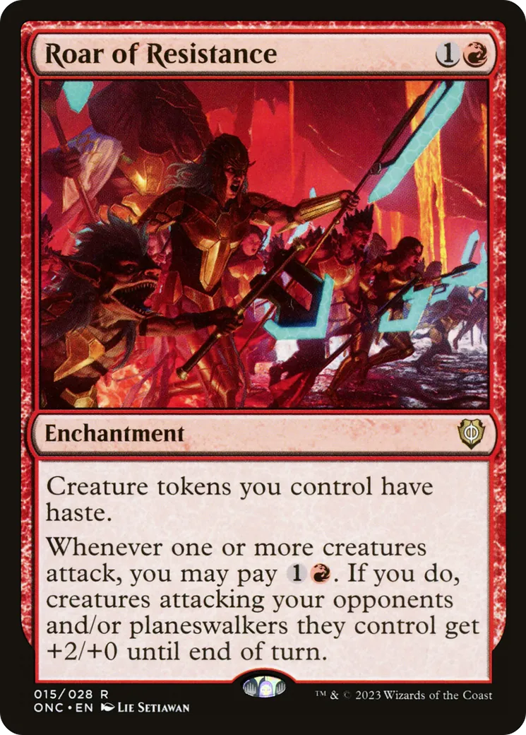Roar of Resistance — Phyrexia: All Will Be One Commander — Magic: The Gathering