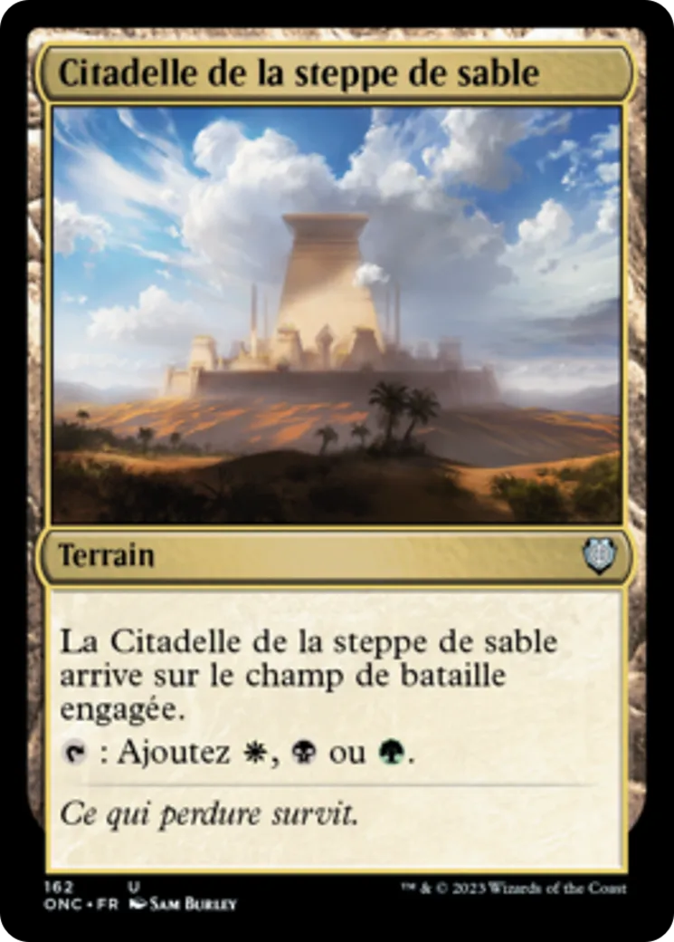 Citadelle de la steppe de sable — Phyrexia: All Will Be One Commander — Magic: The Gathering