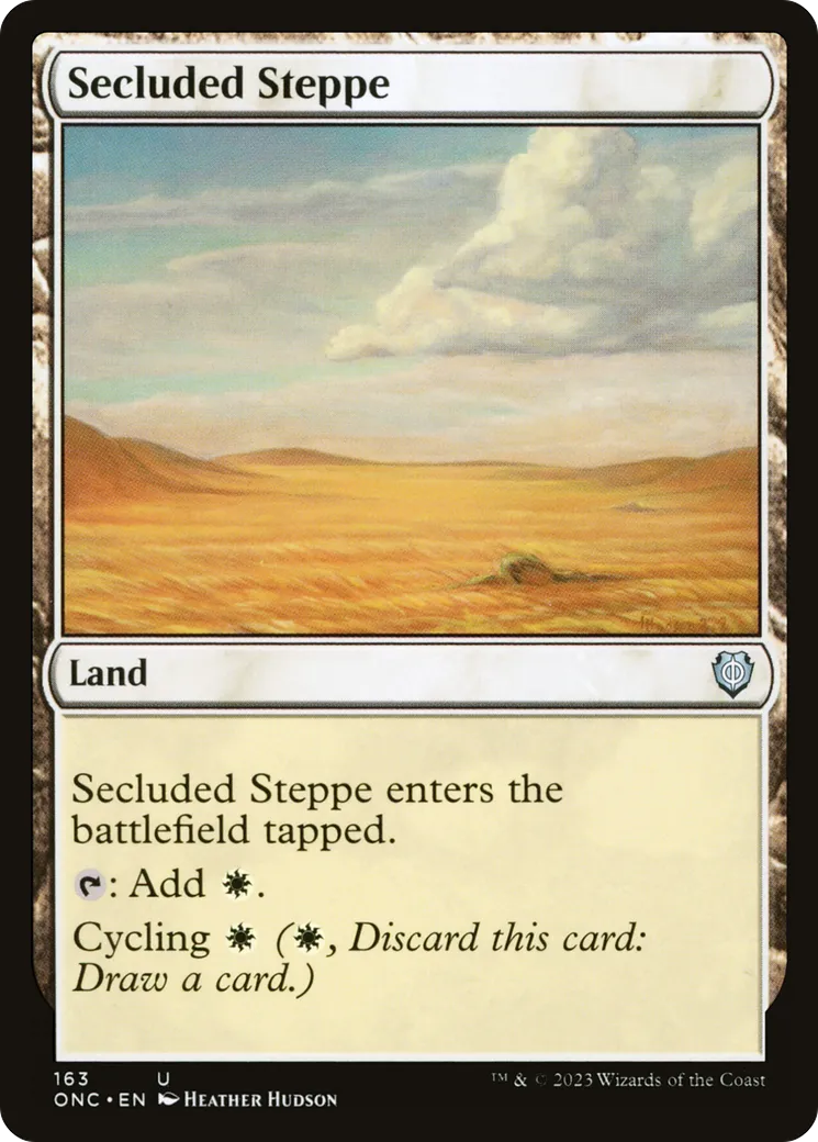 Secluded Steppe — Phyrexia: All Will Be One Commander — Magic: The Gathering