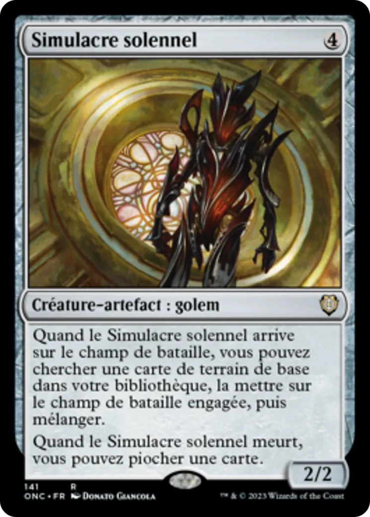 Simulacre solennel — Phyrexia: All Will Be One Commander — Magic: The Gathering