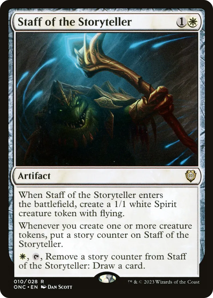 Staff of the Storyteller — Phyrexia: All Will Be One Commander — Magic: The Gathering