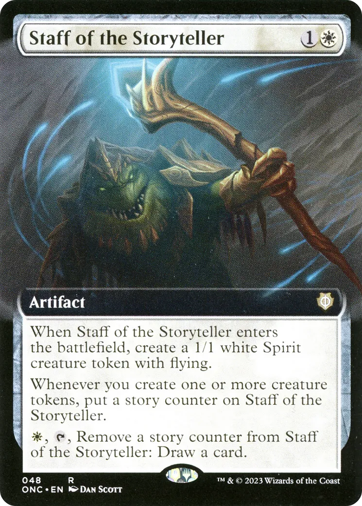 Staff of the Storyteller — Phyrexia: All Will Be One Commander — Magic: The Gathering