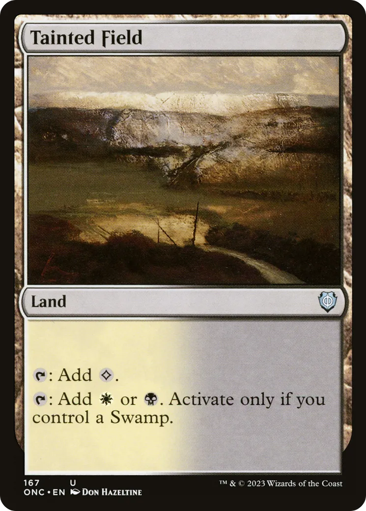 Tainted Field — Phyrexia: All Will Be One Commander — Magic: The Gathering