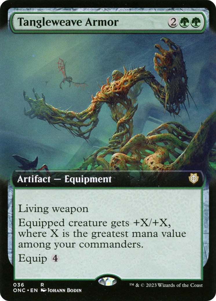 Tangleweave Armor — Phyrexia: All Will Be One Commander — Magic: The Gathering