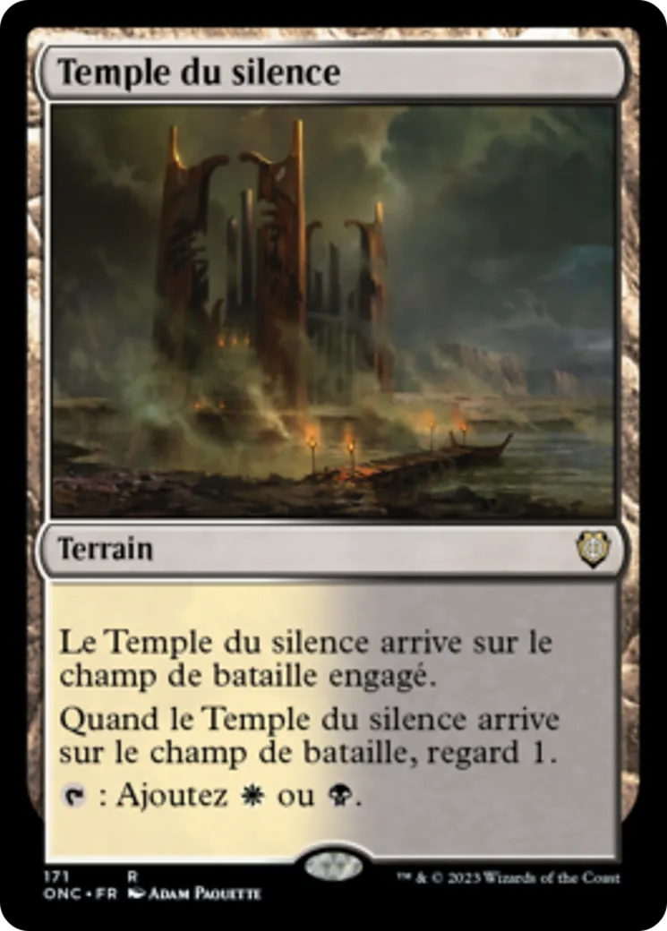 Temple du silence — Phyrexia: All Will Be One Commander — Magic: The Gathering