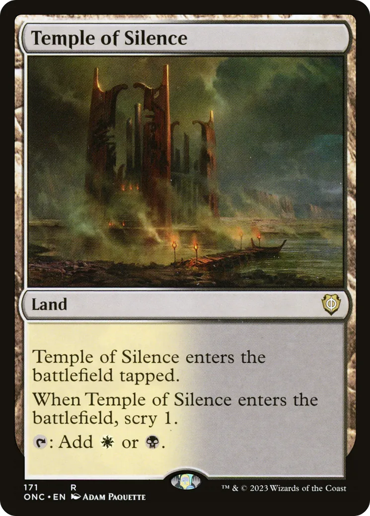 Temple of Silence — Phyrexia: All Will Be One Commander — Magic: The Gathering