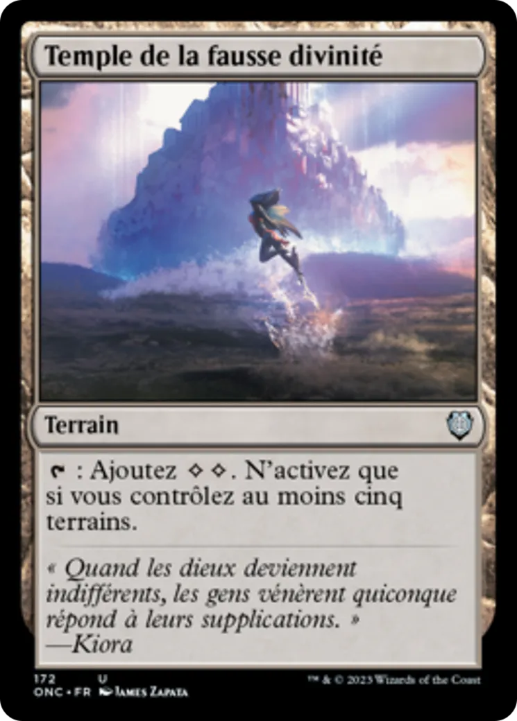 Temple de la fausse divinité — Phyrexia: All Will Be One Commander — Magic: The Gathering