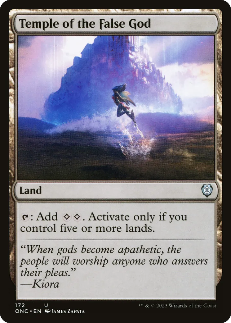 Temple of the False God — Phyrexia: All Will Be One Commander — Magic: The Gathering