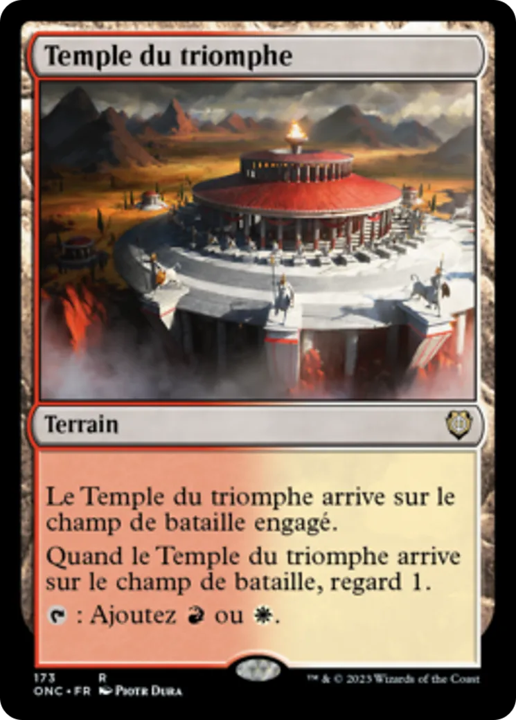 Temple du triomphe — Phyrexia: All Will Be One Commander — Magic: The Gathering
