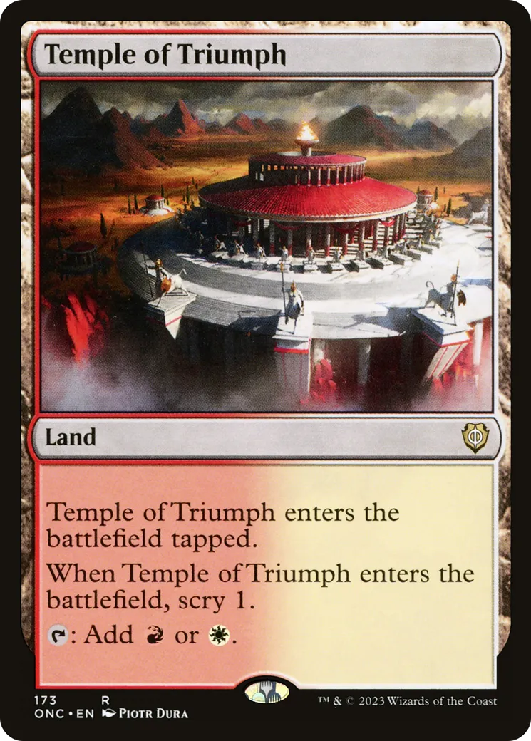 Temple du triomphe — Phyrexia: All Will Be One Commander — Magic: The Gathering