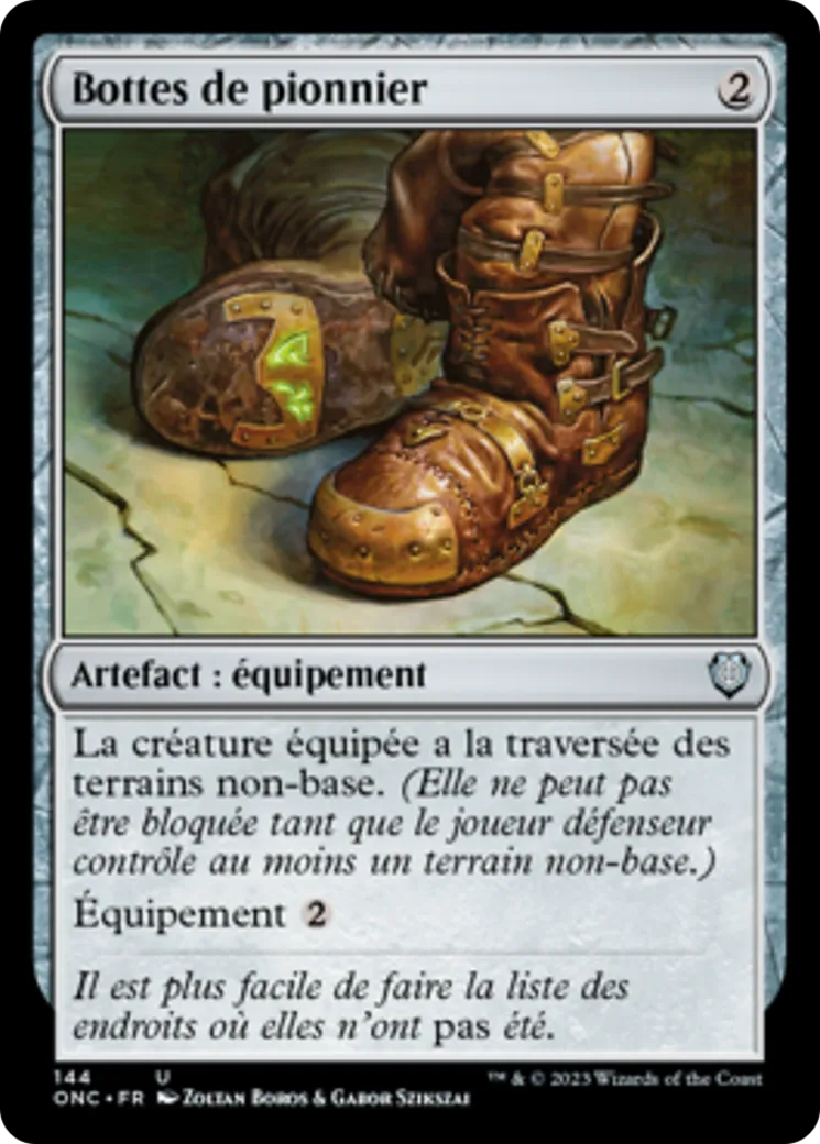 Bottes de pionnier — Phyrexia: All Will Be One Commander — Magic: The Gathering