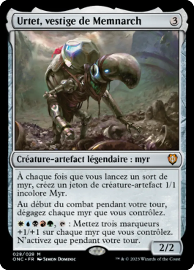 Urtet, vestige de Memnarch — Phyrexia: All Will Be One Commander — Magic: The Gathering