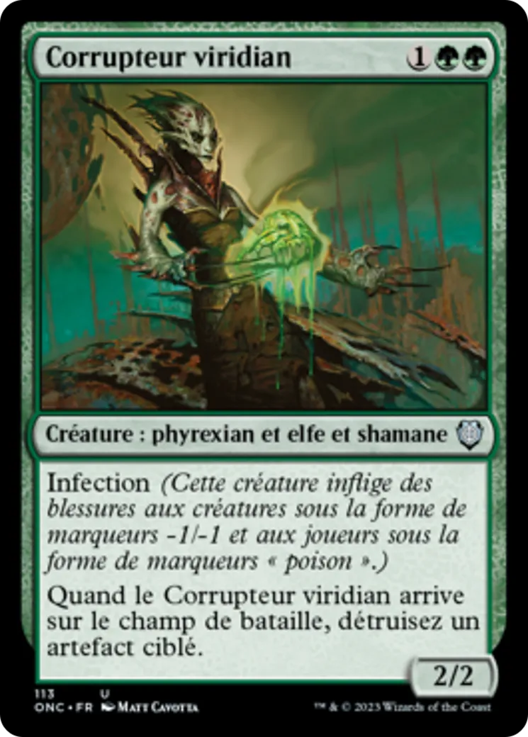 Corrupteur viridian — Phyrexia: All Will Be One Commander — Magic: The Gathering