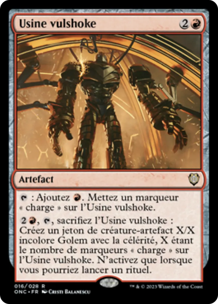 Usine vulshoke — Phyrexia: All Will Be One Commander — Magic: The Gathering