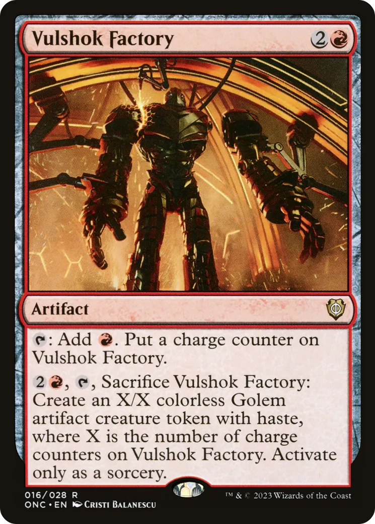 Usine vulshoke — Phyrexia: All Will Be One Commander — Magic: The Gathering