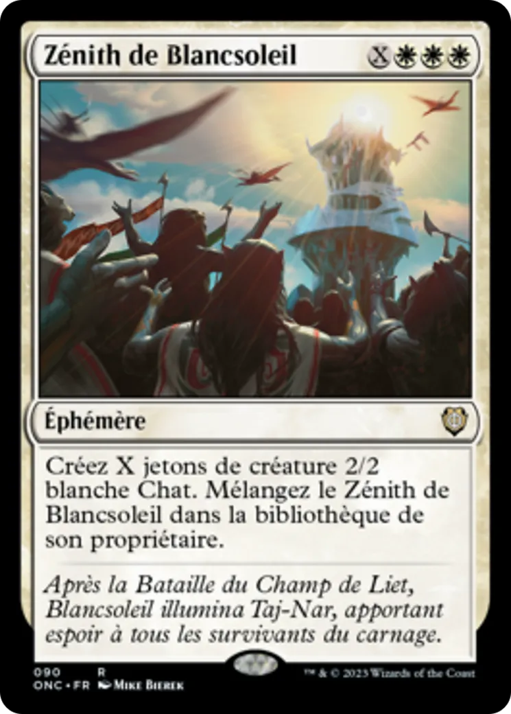 Zénith de Blancsoleil — Phyrexia: All Will Be One Commander — Magic: The Gathering