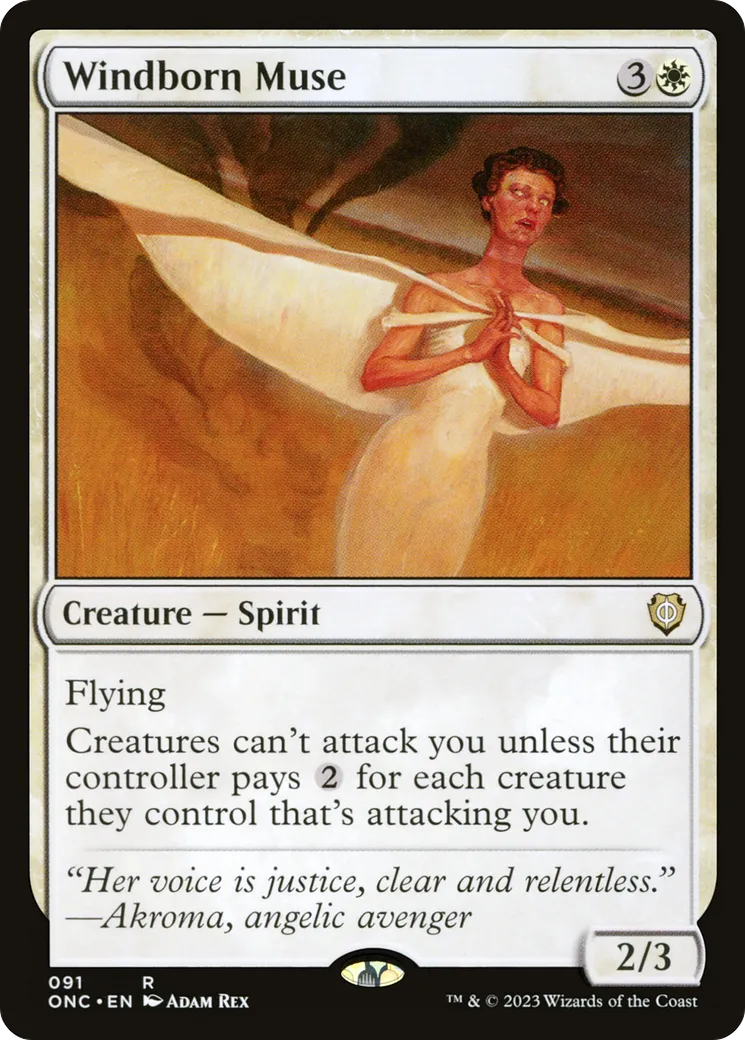Windborn Muse — Phyrexia: All Will Be One Commander — Magic: The Gathering