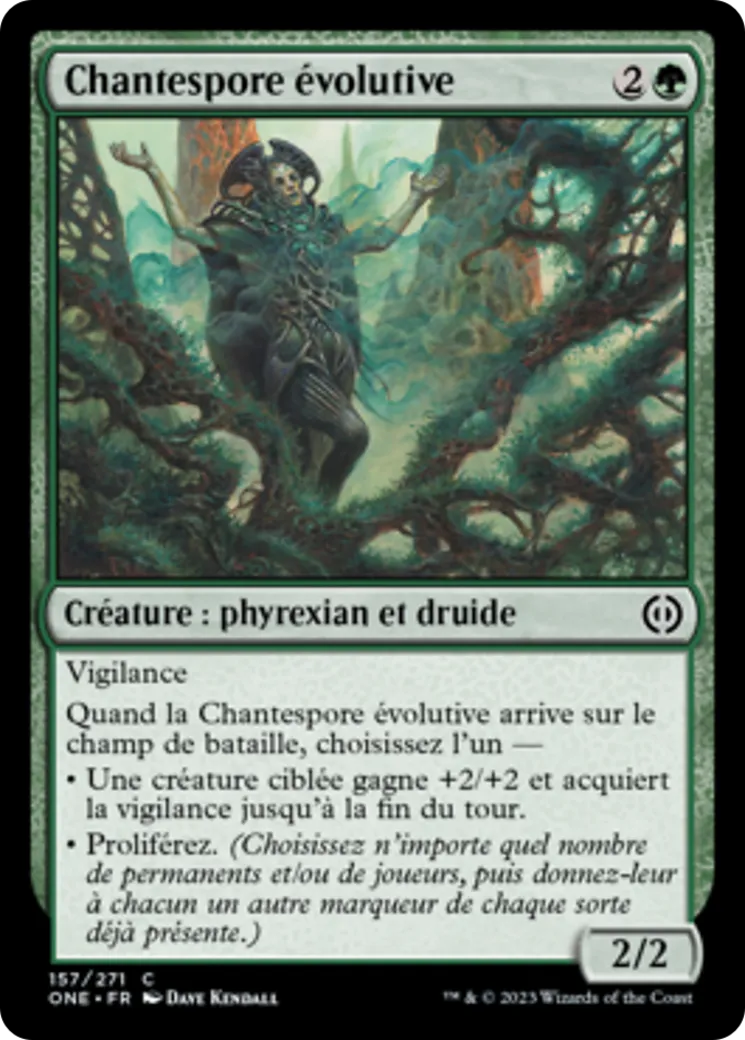 Chantespore évolutive — Phyrexia: All Will Be One — Magic: The Gathering