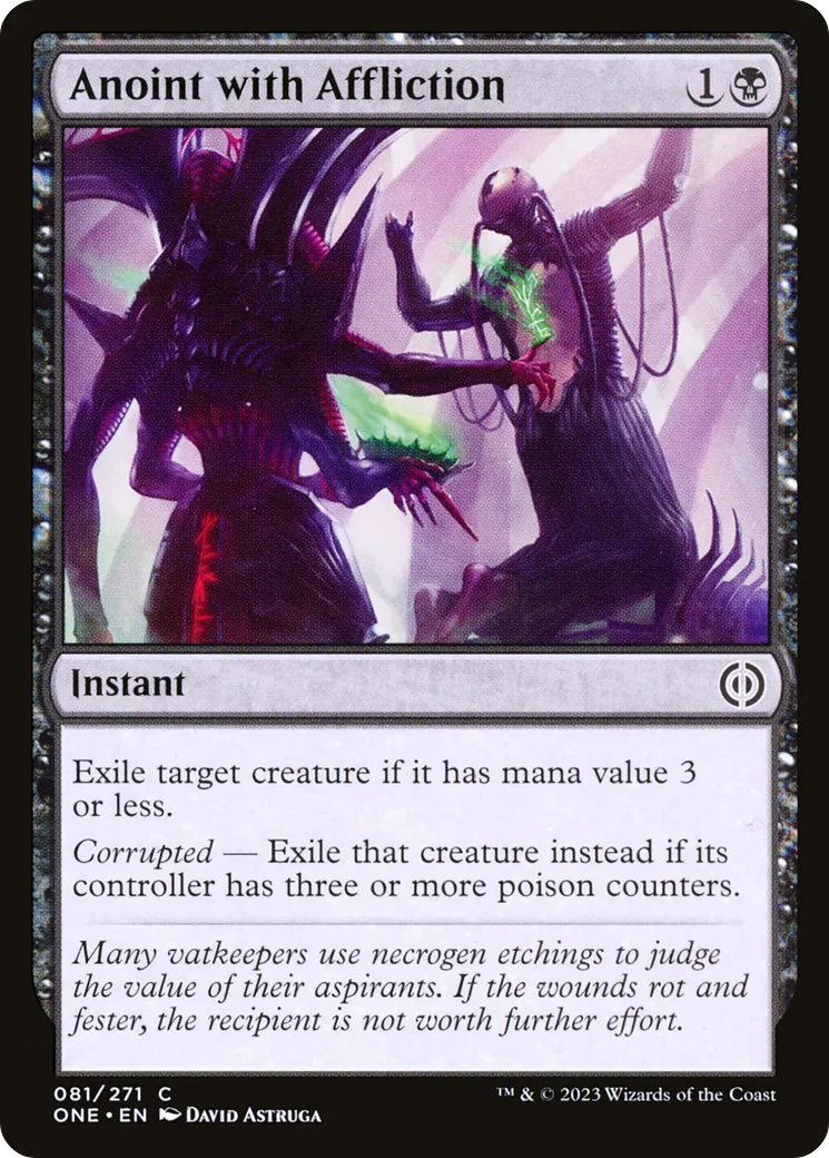 Anoint with Affliction — Phyrexia: All Will Be One — Magic: The Gathering