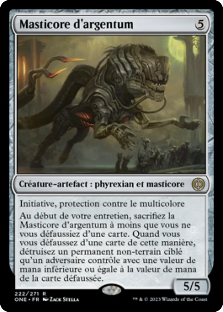 Masticore d'argentum — Phyrexia: All Will Be One — Magic: The Gathering