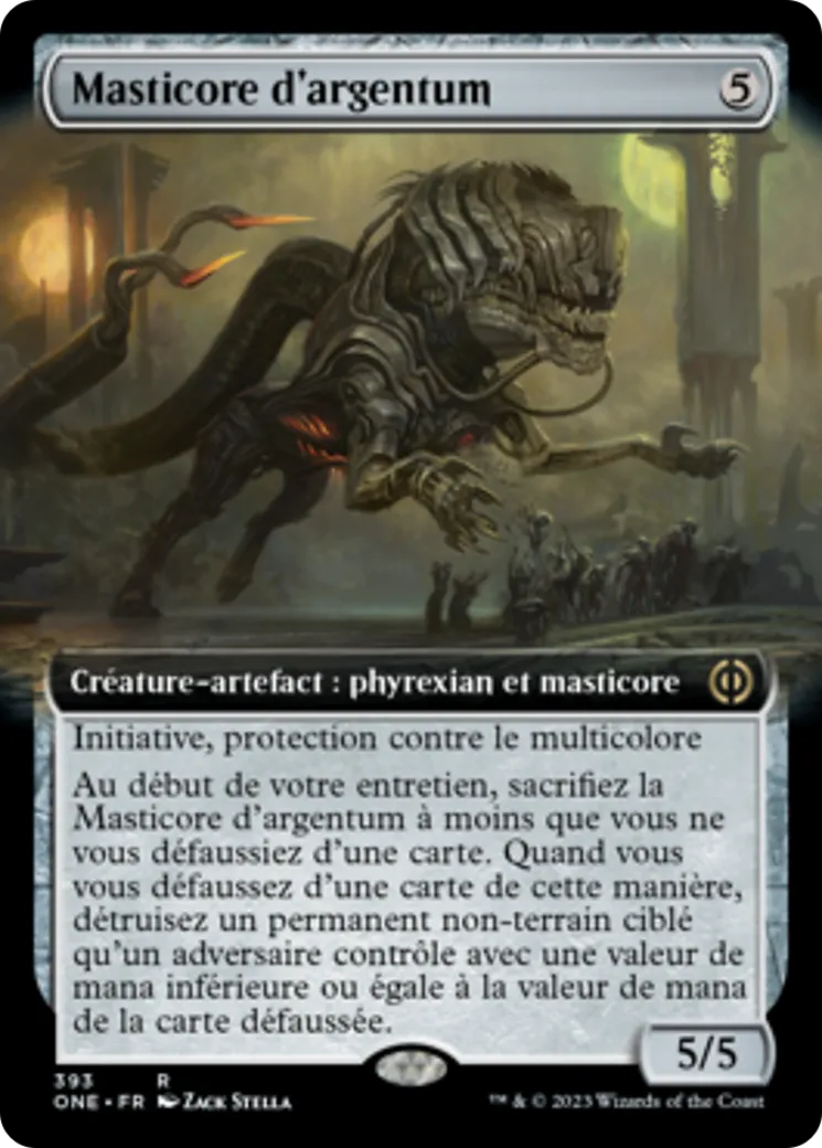 Masticore d'argentum — Phyrexia: All Will Be One — Magic: The Gathering