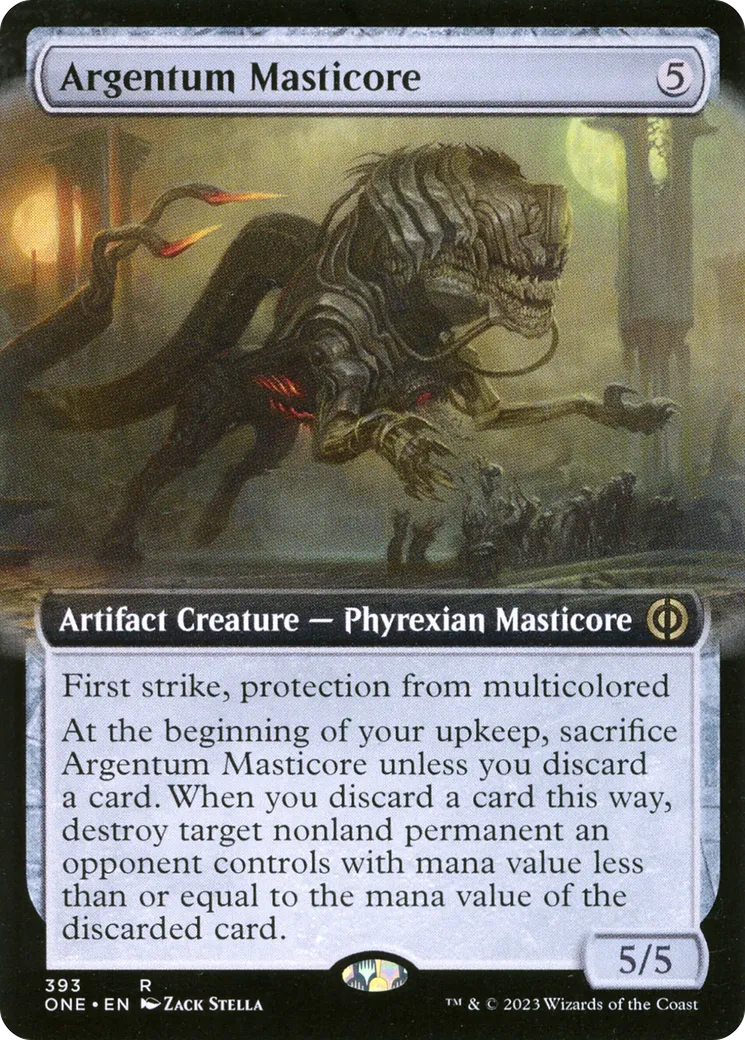 Masticore d'argentum — Phyrexia: All Will Be One — Magic: The Gathering