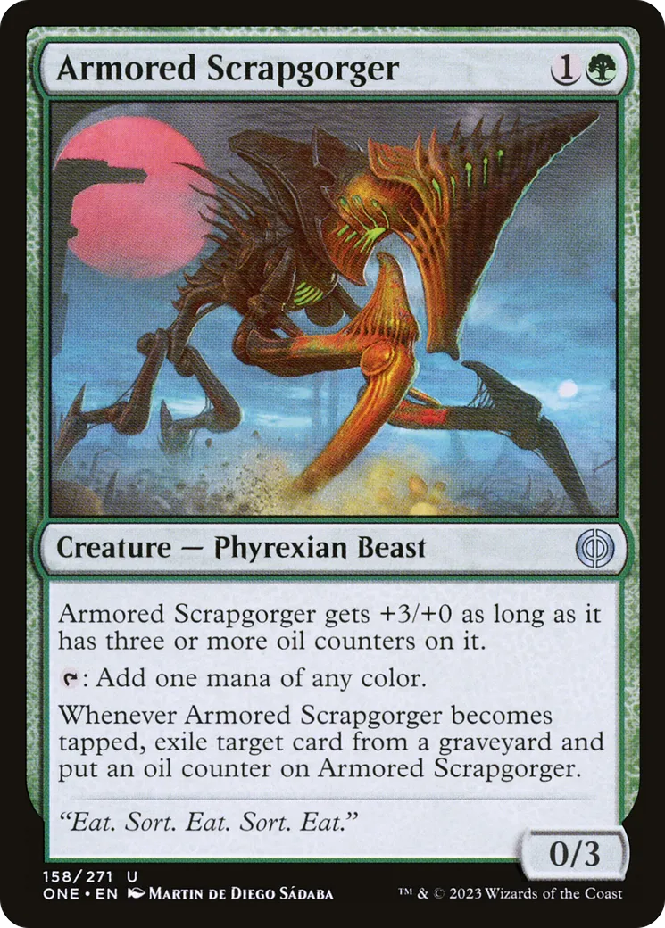 Armored Scrapgorger — Phyrexia: All Will Be One — Magic: The Gathering