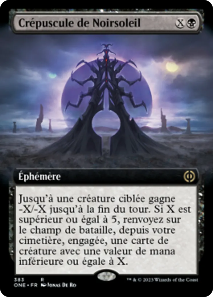 Crépuscule de Noirsoleil — Phyrexia: All Will Be One — Magic: The Gathering