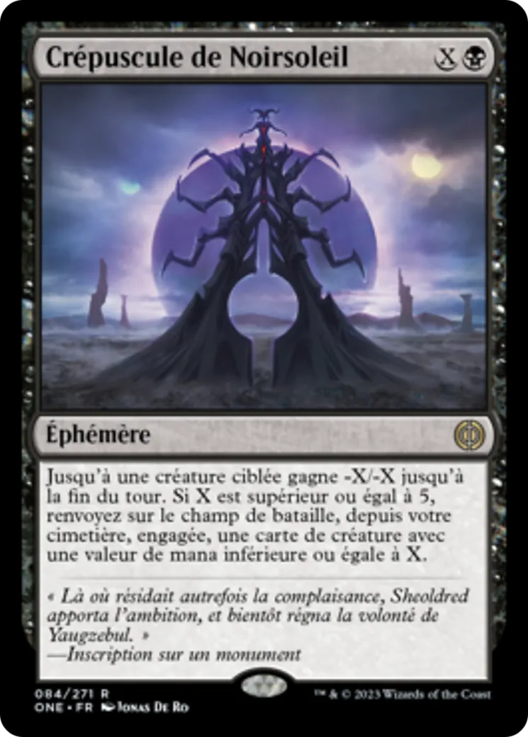 Crépuscule de Noirsoleil from Phyrexia: All Will Be One - Magic: The Gathering