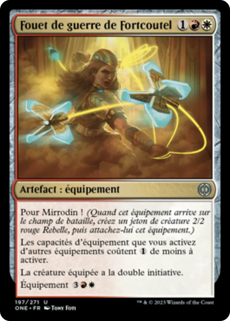 Fouet de guerre de Fortcoutel — Phyrexia: All Will Be One — Magic: The Gathering