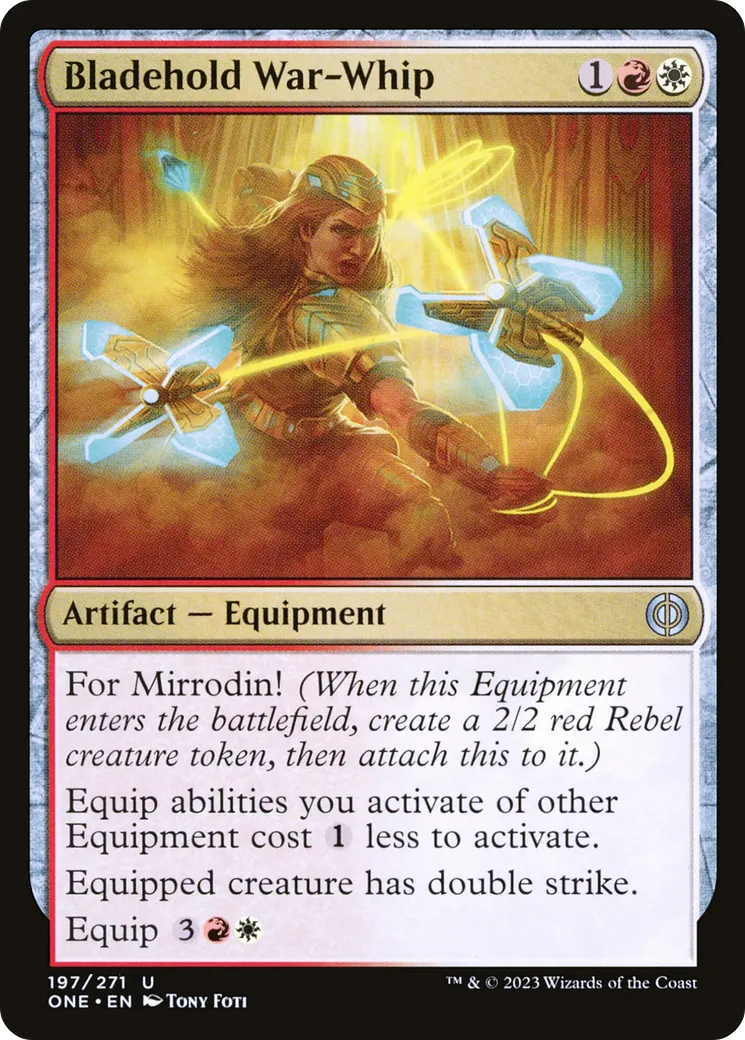 Bladehold War-Whip — Phyrexia: All Will Be One — Magic: The Gathering