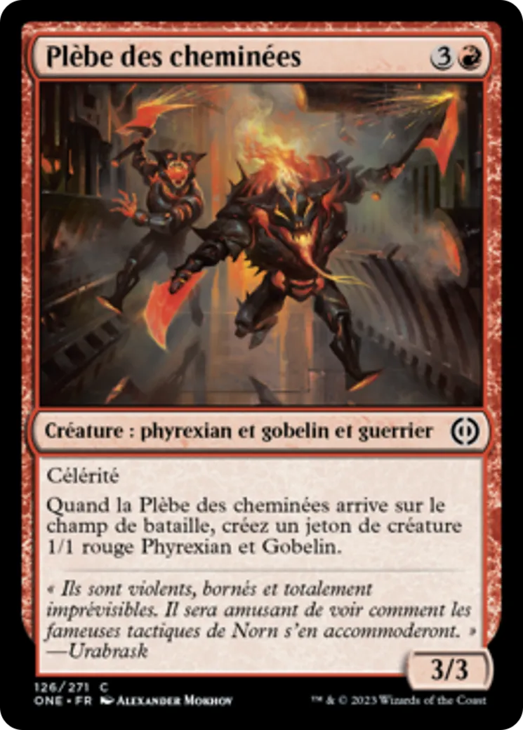 Plèbe des cheminées — Phyrexia: All Will Be One — Magic: The Gathering