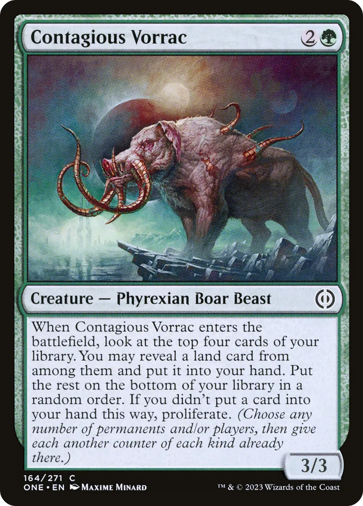 Contagious Vorrac — Phyrexia: All Will Be One — Magic: The Gathering