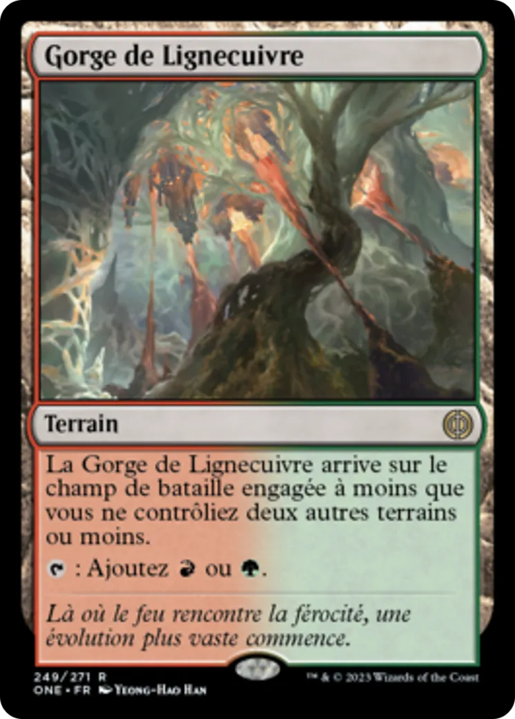 Gorge de Lignecuivre — Phyrexia: All Will Be One — Magic: The Gathering