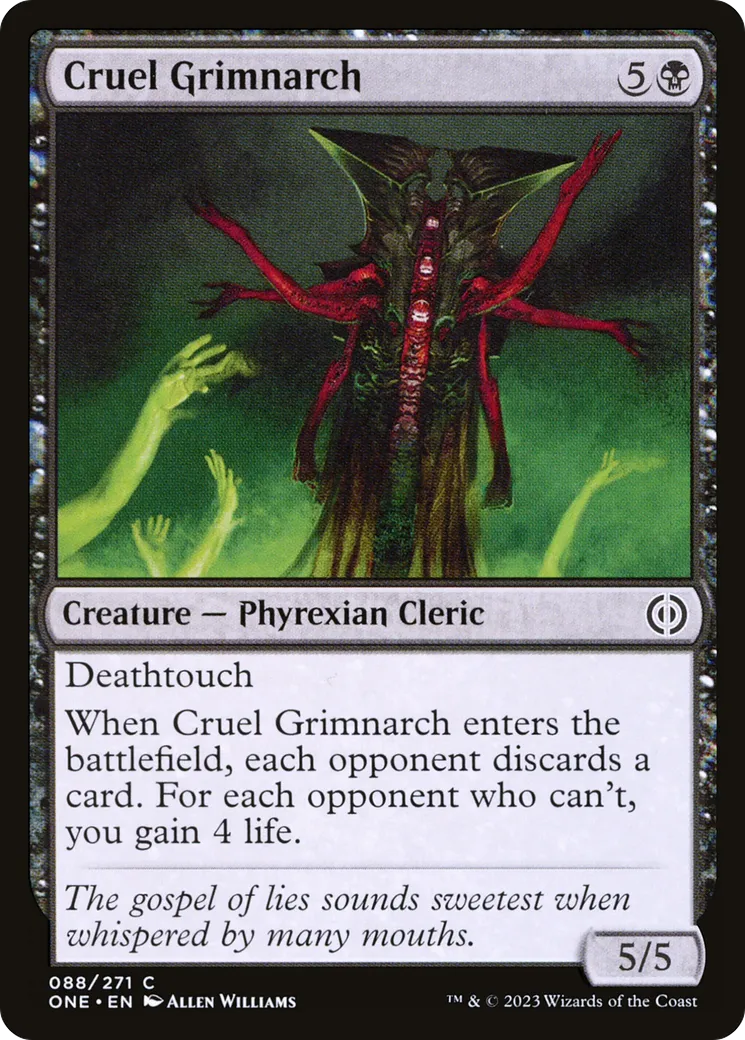 Cruel Grimnarch — Phyrexia: All Will Be One — Magic: The Gathering