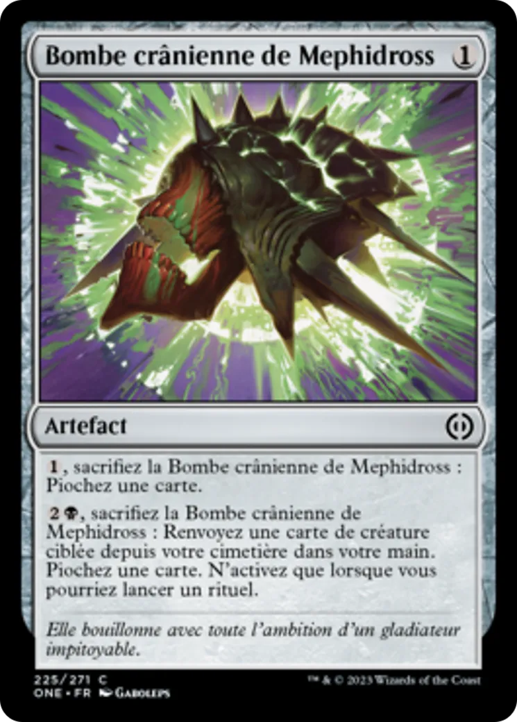 Bombe crânienne de Mephidross — Phyrexia: All Will Be One — Magic: The Gathering