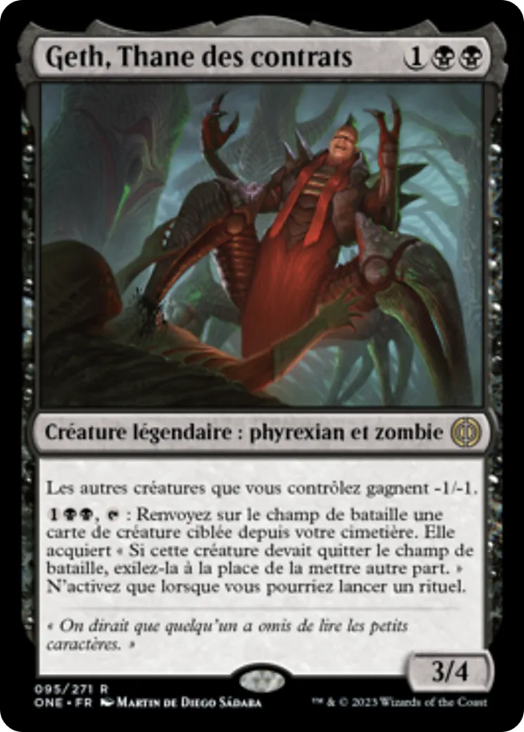 Geth, Thane des contrats — Phyrexia: All Will Be One — Magic: The Gathering