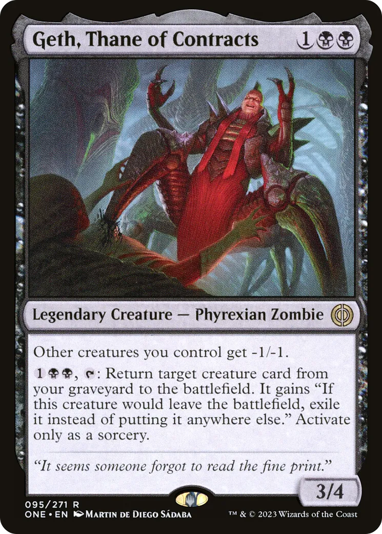 Geth, Thane des contrats — Phyrexia: All Will Be One — Magic: The Gathering