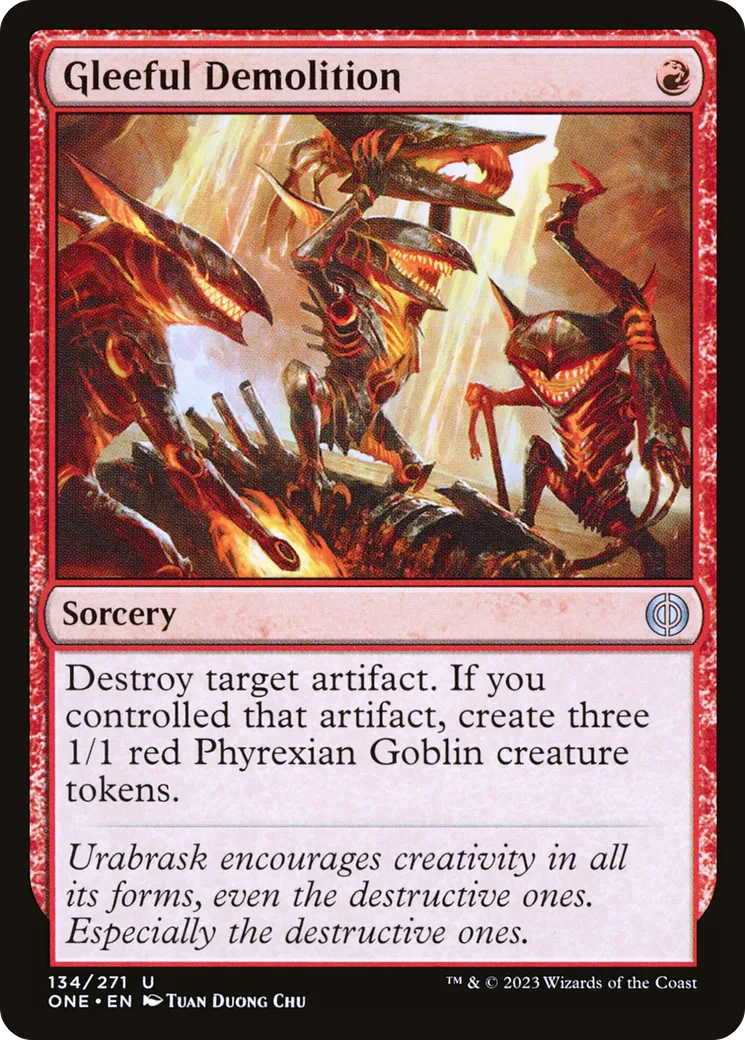 Gleeful Demolition — Phyrexia: All Will Be One — Magic: The Gathering