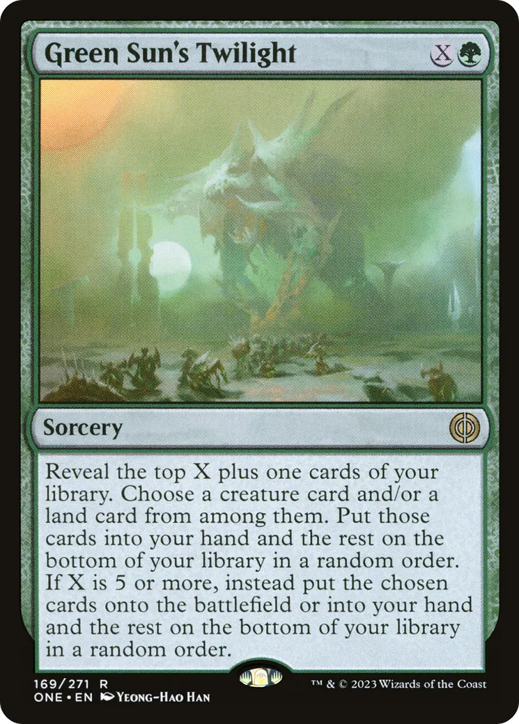 Crépuscule de Vertsoleil — Phyrexia: All Will Be One — Magic: The Gathering