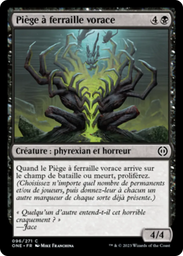 Piège à ferraille vorace — Phyrexia: All Will Be One — Magic: The Gathering