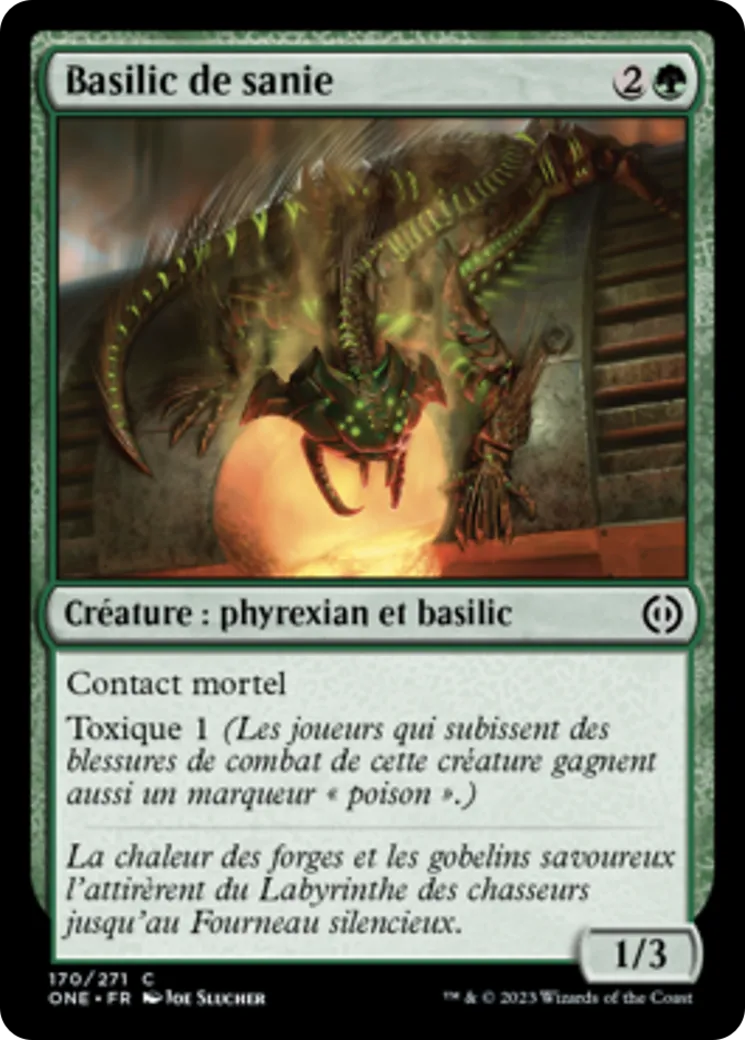 Basilic de sanie — Phyrexia: All Will Be One — Magic: The Gathering