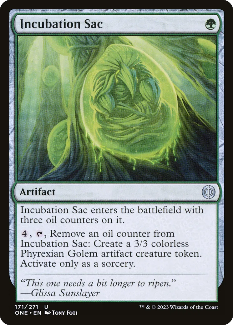 Sac d'incubation — Phyrexia: All Will Be One — Magic: The Gathering