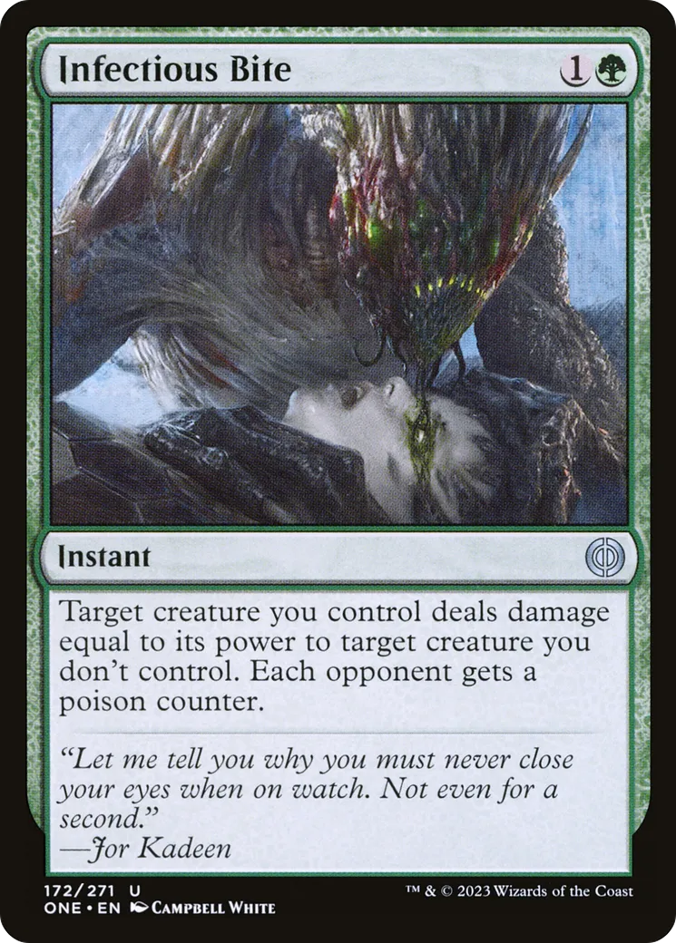 Morsure infectieuse — Phyrexia: All Will Be One — Magic: The Gathering