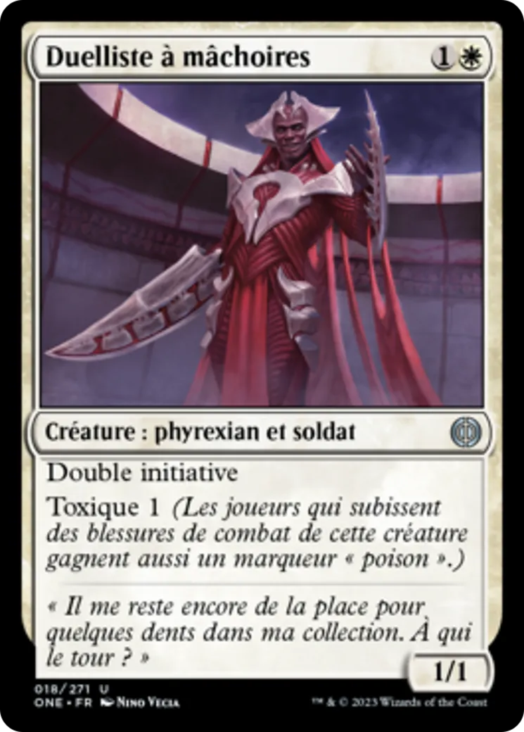 Duelliste à mâchoires — Phyrexia: All Will Be One — Magic: The Gathering