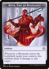 Product image for Koth, Fire of Resistance Emblem